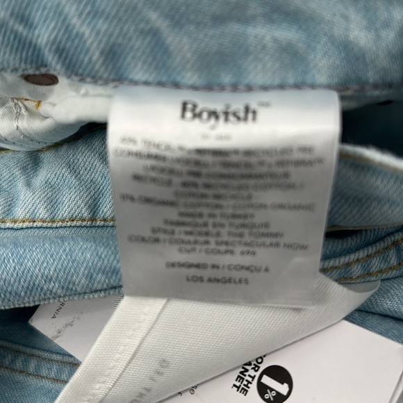 Boyish The Tommy Light Wash Denim Jeans Size 31 New With Tags - Picture 11 of 16